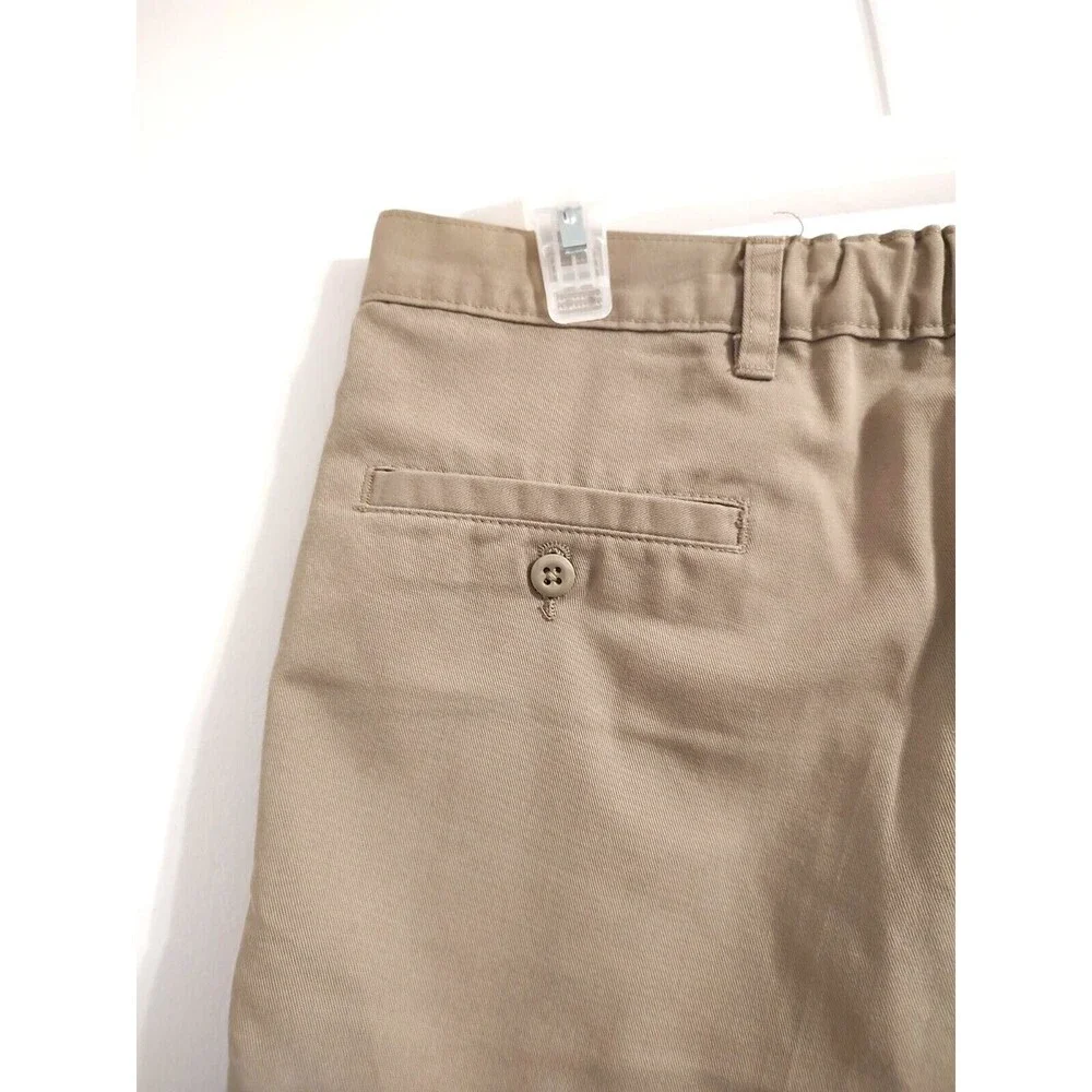 Dickies Boy Size 20H/31W Polyester Cotton Brown Tan Beige Khaki Summer Shorts